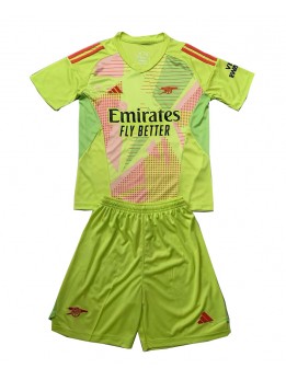 Arsenal Torwart Heimtrikotsatz für Kinder 2024-25 Kurzarm (+ Kurze Hosen)